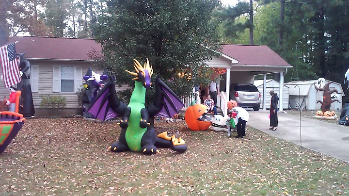Trick or treat with a three year old