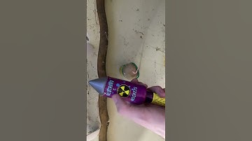 rocket + salute + 40mph wind #ohiopyros #radioactive #subzero