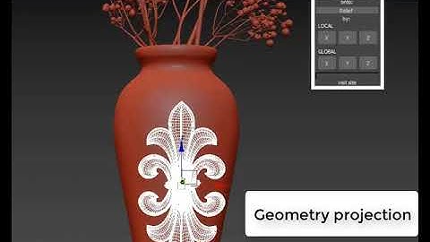 Geometry projection for 3ds Max 2018