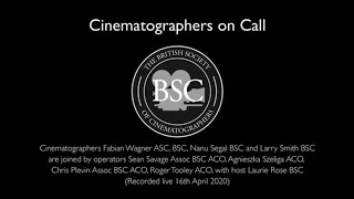 Joining us for our 3rd session are: fabian wagner asc bsc (game of
thrones, justice league), nanu segal (an evening with beverly luff
linn, the levelling...