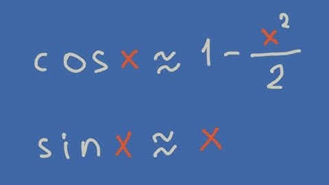 Quadratic Approximations for cos and sin (near 0)