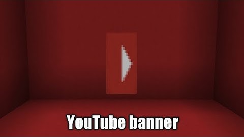 How to make a YouTube banner in Minecraft [Minecrxftmemes.de]