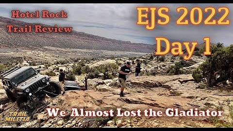 We almost rolled the Gladiator on Hotel Rock Trail ( EJS 2022)