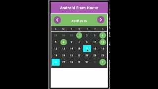 android calendar example Profile