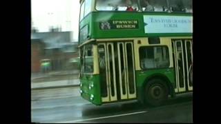 Ipswich Buses Atlanteans and Falcons at work in Ipswich in 1990