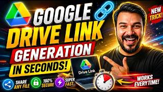 🔥 Google Drive Link Generate in 1 Second ⚡ | Fastest Trick Ever!