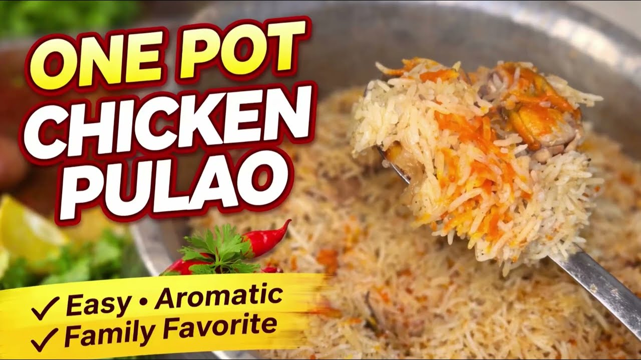 One Pot Chicken Pulao | Simple Homemade Recipe | No Extra Vessels