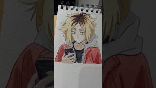 Kenma 💖 #kenmakozume #haikyuu #animedrawing #watercolor