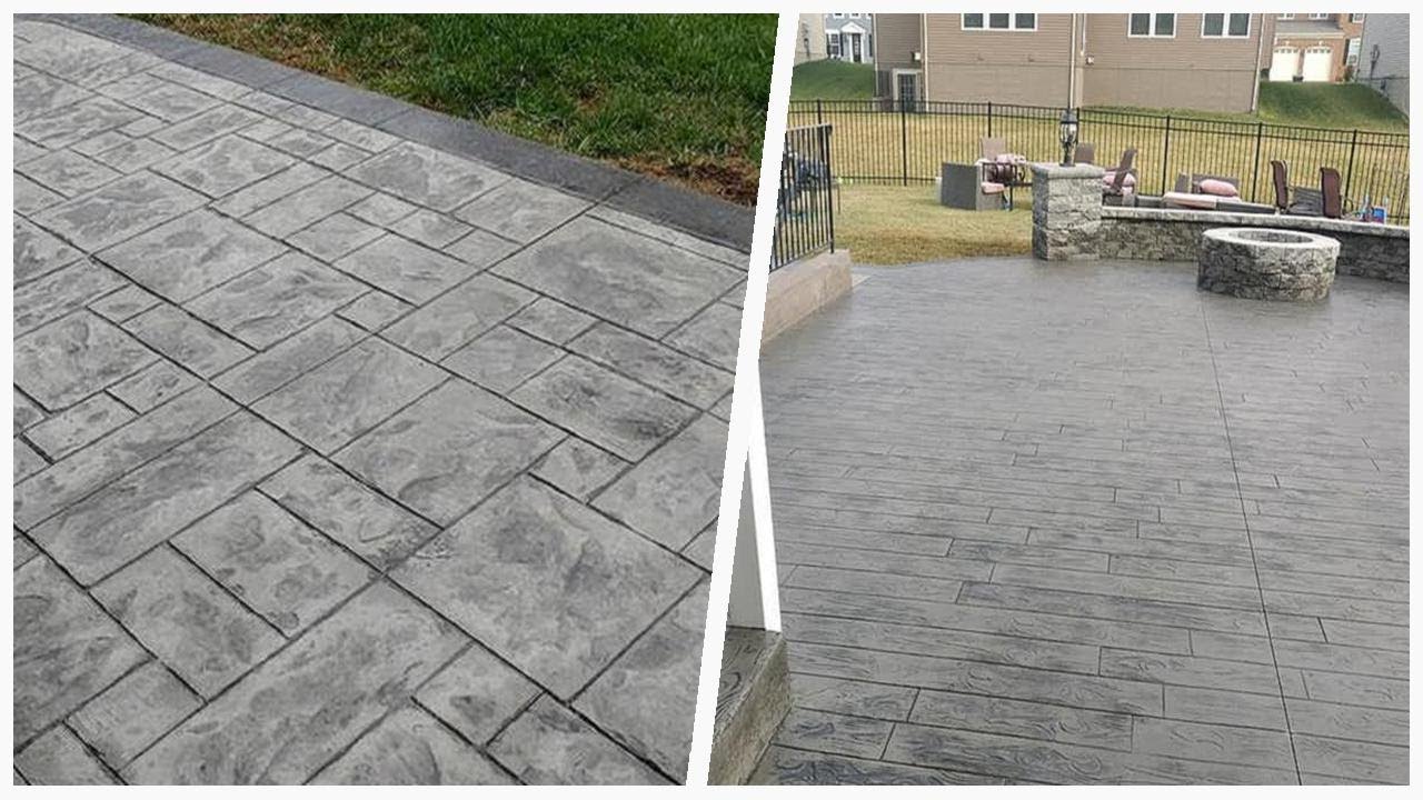 75 Gray Stamped Concrete Patio Design Ideas You'll Love 🌈