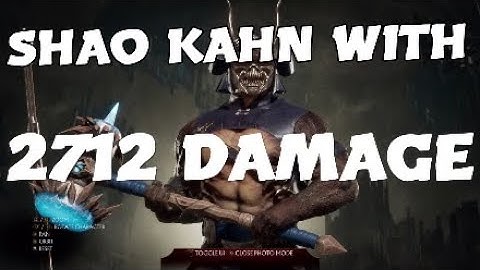 MK11 SHAO KAHN 2712 DAMAGE & AUGMENT BUILD