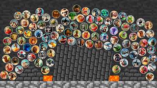 All 120 Top Italian Brainrot Characters Marble Race In Algodoo