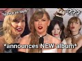 Taylor swift being chaotic at 2024 grammys for 2 minutes straight
