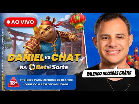 DANIEL vs CHAT NA BET DÁ SORTE + GORJETAS | AO VIVO 🔴