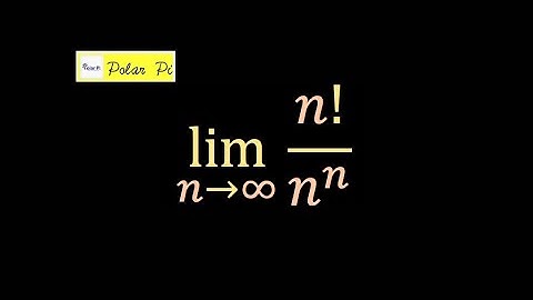 (Squeeze Thrm)  Limit  n goes to Infinity n!/n^n