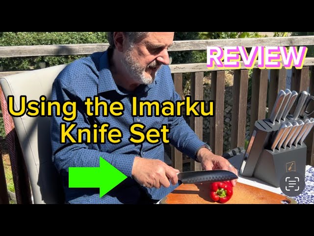 imarku Knife Set, Premium 15 Pcs Kitchen Knife Set, Using and Review 