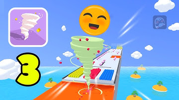 Crazy Tornado Colors - All Levels Gameplay (IOS, Android) Levels 26-30