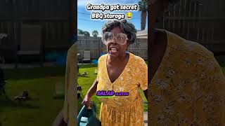 Grandpa’s Secret BBQ Stash Got Exposed 😂#funnyfamily #grandpa #grandma #familyhumor #funnykids