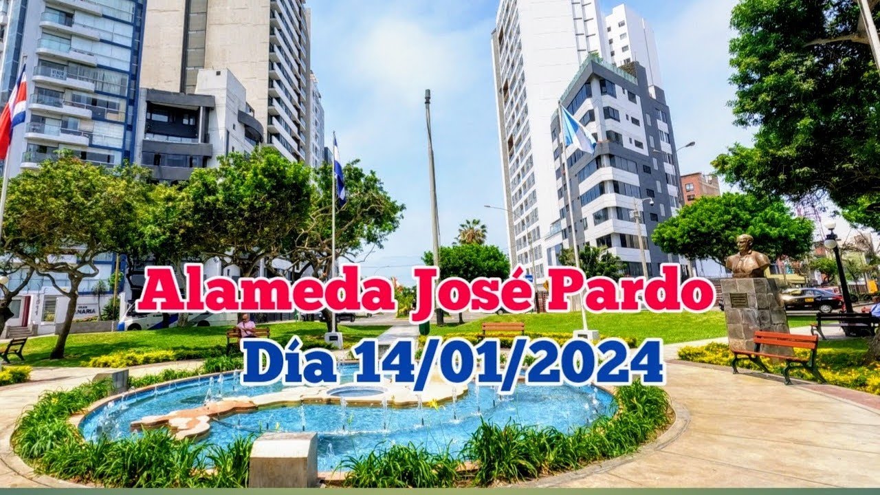 LIMA PERÚ 4K | ASÍ LUCE ALAMEDA JOSÉ PARDO | MIRAFLORES | DÍA 14/01 ...