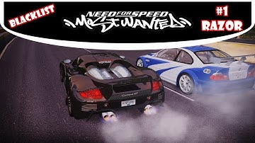 Need For Speed: Most Wanted (2005) | in HD | Blacklist #1 Razor + final pursuit