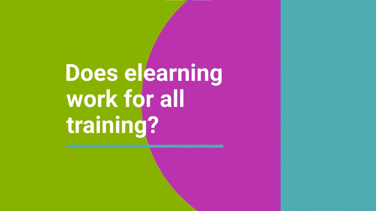 Does elearning work for all training? - YouTube