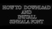 Sinhala inet font download free