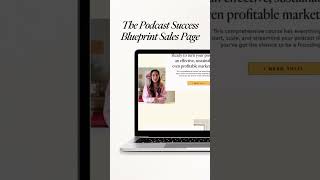 Showit Sales Page Template Inspiration