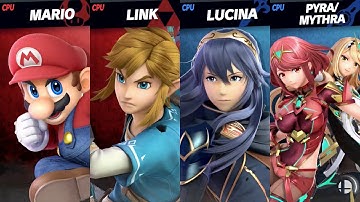 Super Smash Bros. Ultimate - Mario & Link vs Lucina & Pyra/Mythra