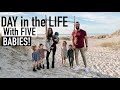 A Day in the Life with 5 Babies at a Crazy Ocean Beach House