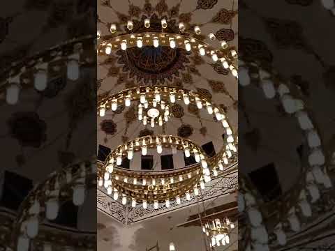اجمل وافضل ثريات المساجد مصنع نور الاسلام للنجف 01019497158 نجف مسجد الرحمن مدينة العالمين الجديدة