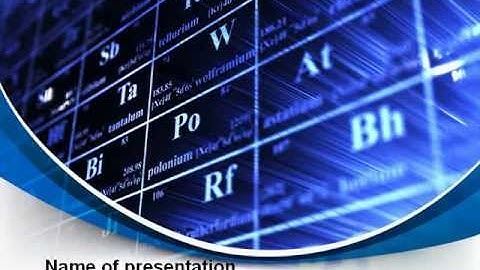 Chemical Periodic Table PowerPoint Template by PoweredTemplate.com