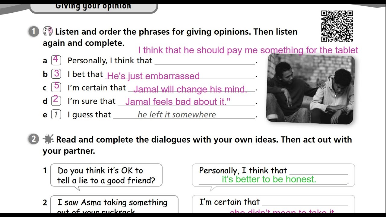 الصف السابع كتاب التمارين انجليزي صفحة 32 حل الاسئلة / الفصل الثاني المنهاج الجديد / الوحدة السابعة