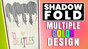 Book Folding Technique - How to Shadow Fold with Multiple Color Design