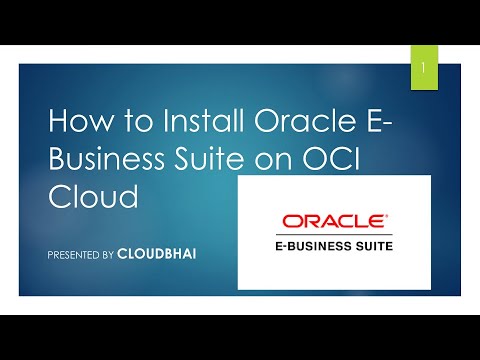 Install Oracle E-Business Suite Installation on a Single Node on OCI Cloud