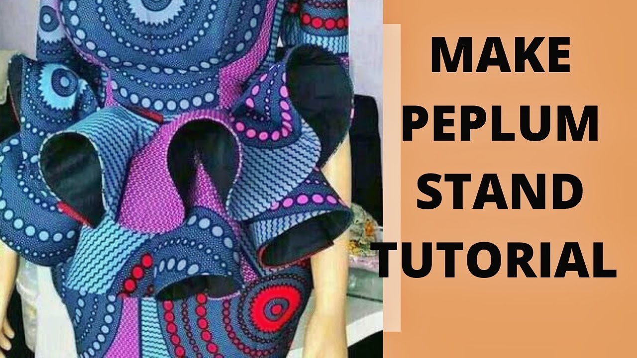 Make peplum stand with crinoline