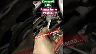 Purgar Sistema De Freno Trasero Kawasaki Z400