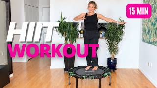 15 Min Rebounder HIIT Workout | Low-Impact Fat-Burning Cardio
