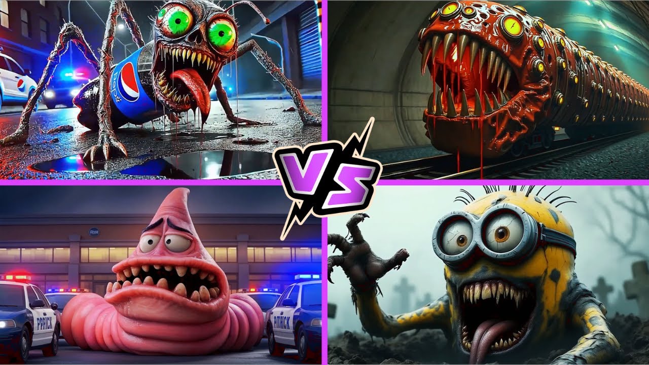 Pepsi HEAD EATER 🆚 TRAIN EATER 🆚 PATRICK.EXE 🆚 Minion Zombie 🎶 Tiles Hop EDM Rush