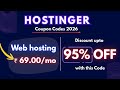 Hostinger Coupon Code 2026 – Get Up to 95% OFF + Free Domain (Live Proof)