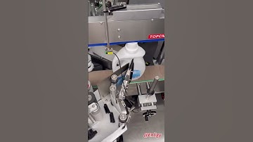 Immersive experience of labeling laundry detergent buckets #machine