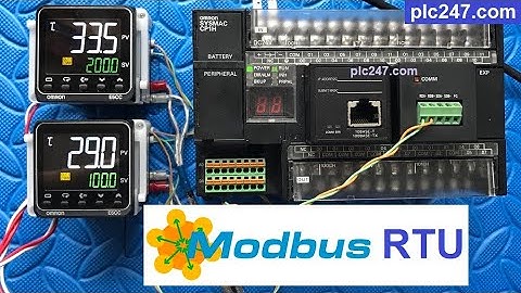 PLC Omron "Modbus RTU" Omron E5CC Tutorial