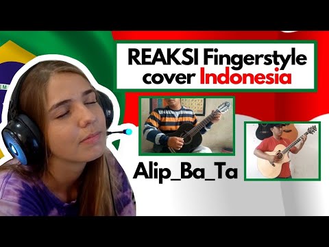 ALIP BA TA REACTION FINGERSTYLE COVER GUITAR INDONESIA