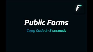 Streamline Client Onboarding and Data Collection with Finpace Public Forms - Public URL Copy Code