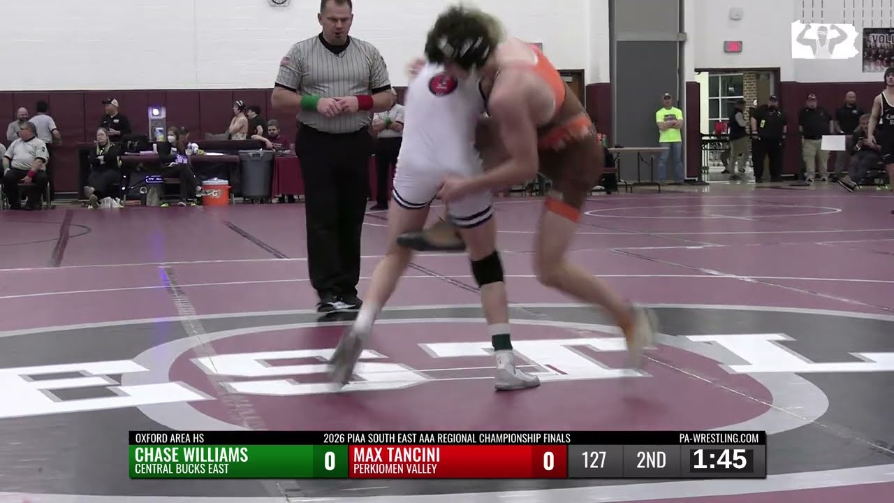 Финал турнира SE AAA 2026 года - 127 - Чейз Уильямс (Central Bucks East) против Макса Танчини (Pe...