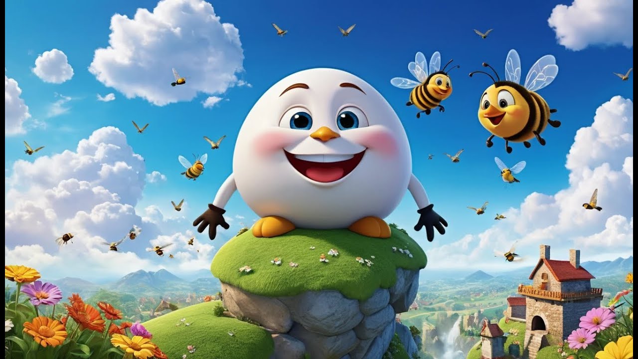 Humpty Dumpty’s Big Balloon | Flying Rhyme for Kids | Fun Twist on a Classic Nursery Song