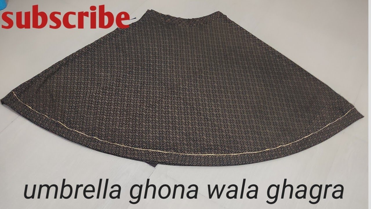 umbrella Gohuna wala🎀 ghagara banana sikhen ✂️ अंब्रेला घाघरा में मगजी और गोना लगाना सीखें 👗