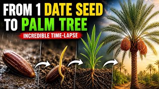 From One Date Seed to a Growing Palm Tree 🌴 | Incredible Time-Lapse