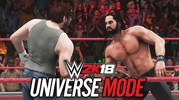 wwe 2k18 univers mod #1
