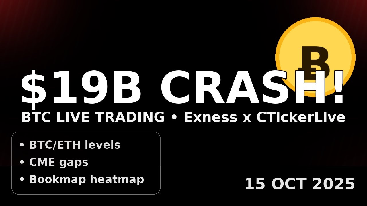🚨 $19B Crypto Liquidation! What’s Next for BTC & ETH? | Live Trading & Analysis