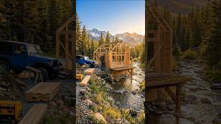 Empty Clearing Becomes Stunning Log Cabin