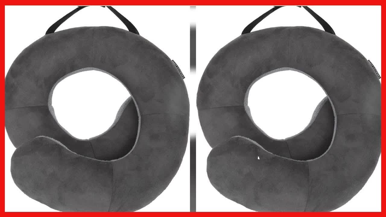 Travelon Deluxe Wrap N' Rest Pillow, Dark GrayLight Gray, One Size